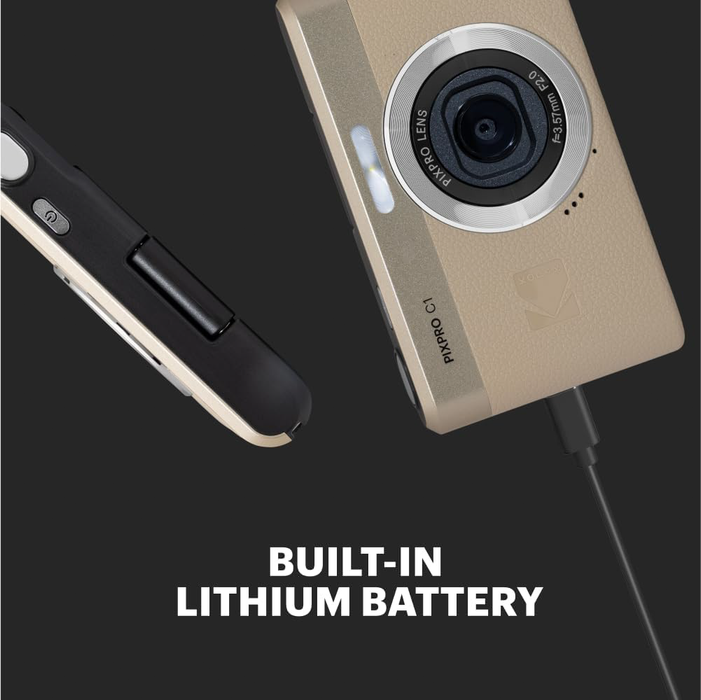 Kodak PIXPRO C1 Compact Digital Camera - Tan