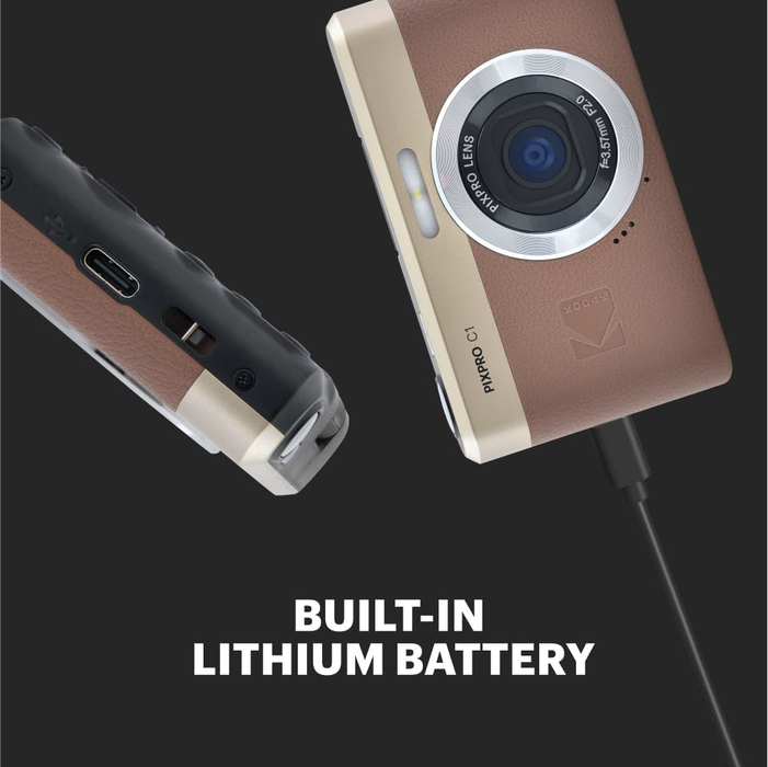 Kodak PIXPRO C1 Compact Digital Camera - Brown