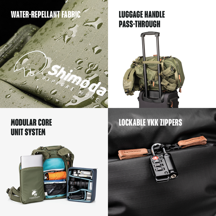 Shimoda Explore v2 25L Backpack Starter Kit with Small Mirrorless Core Unit - Army Green