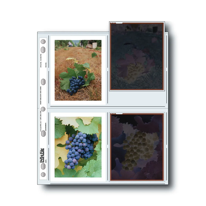 Print File 45-4HB POL Archival Storage Pages for 4x5" Polaroid Prints / Negatives - 100 Sheets