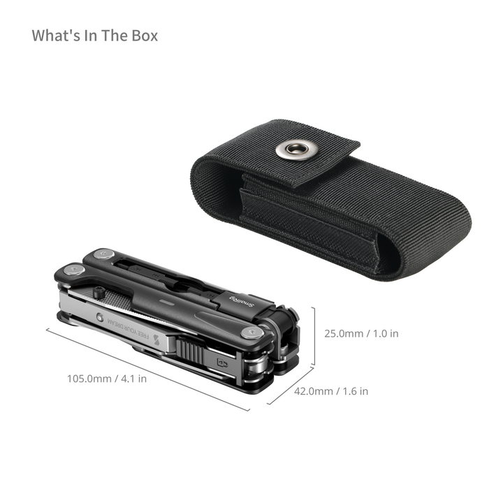 SmallRig Screwdrivers EDC Multi-Tool (16-in-1 Pocket Tool Kit) for Filmmakers & Photographers 5294