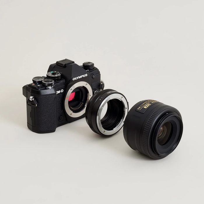 Urth Manual Lens Mount Adapter for Nikon F (G-Type) Mount Lens to Micro Four Thirds Camera Body