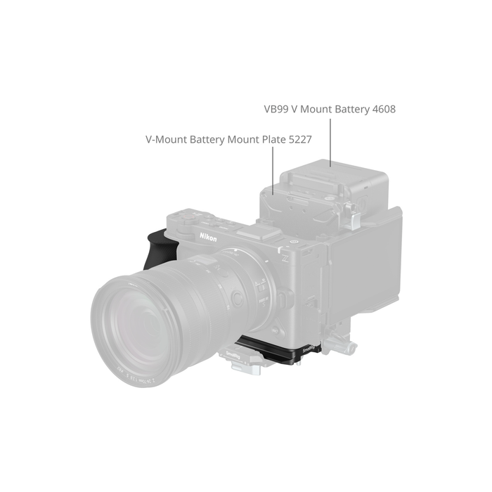 SmallRig L-Shaped Mount Plate with Silicone Handle for Nikon ZR 5466