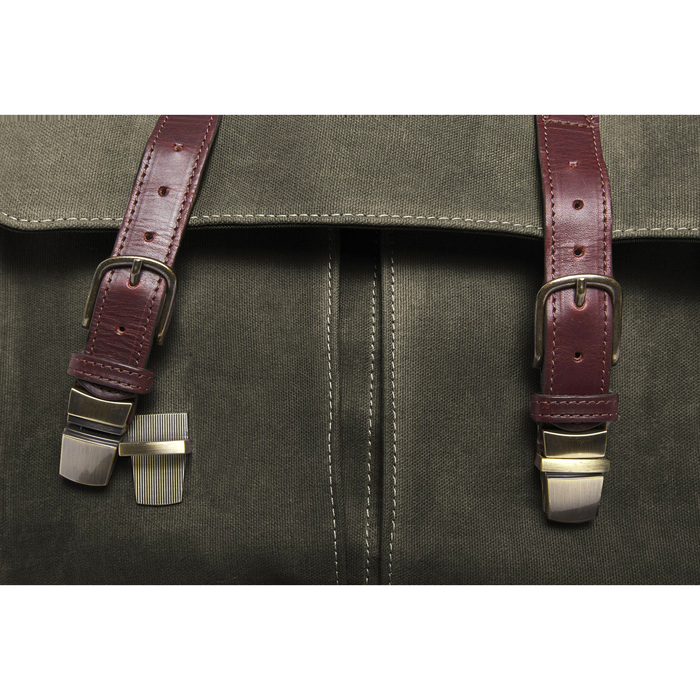 ONA Brixton Messenger Bag, Waxed Canvas - Olive