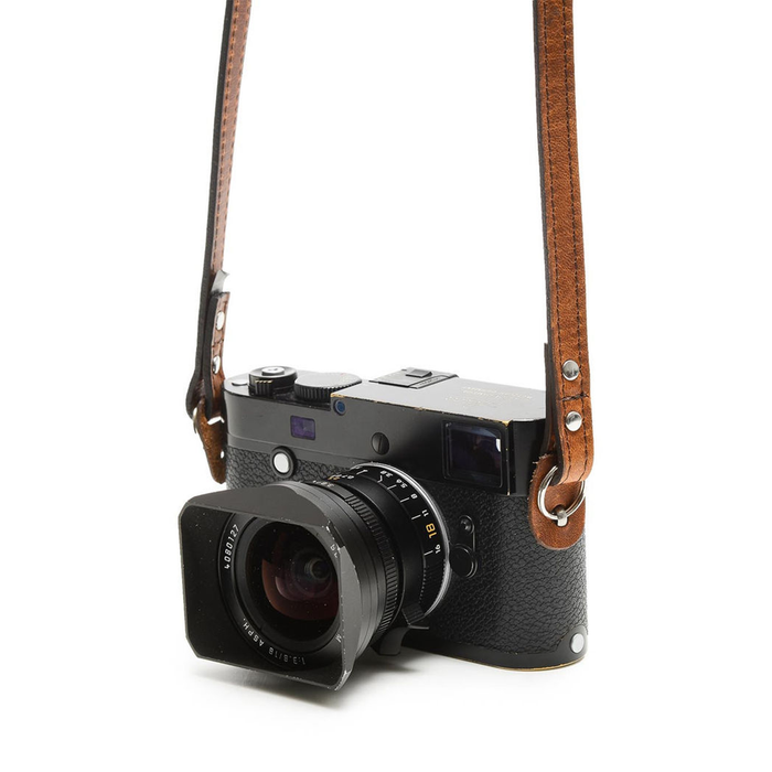 ONA Sevilla Leather Camera Strap, 40" - Antique Cognac