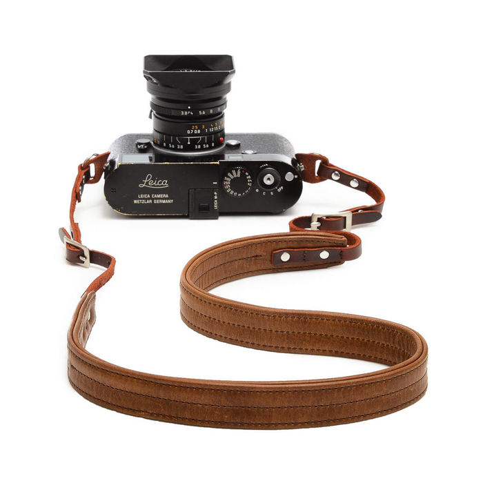 ONA Oslo Leather Camera Strap, 40-46" - Antique Cognac