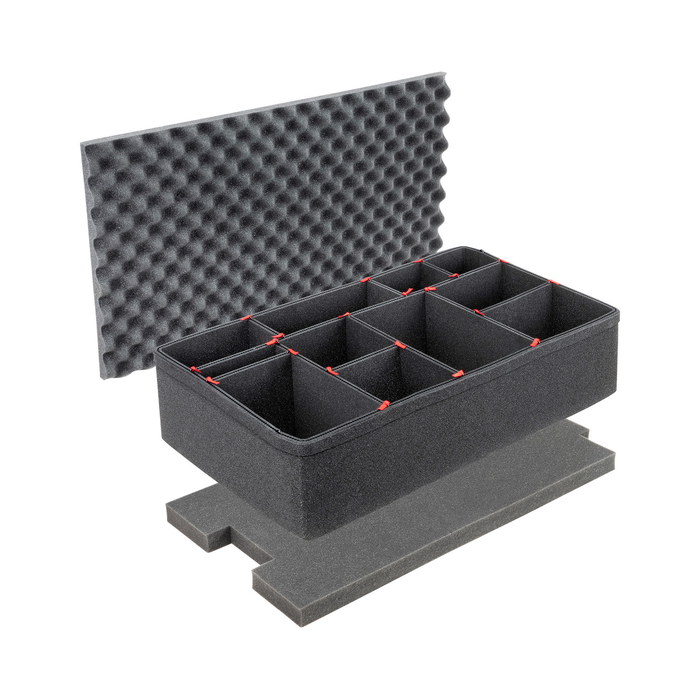 Pelican 1615 Air Case with TrekPak Dividers & Lid Foam - Black