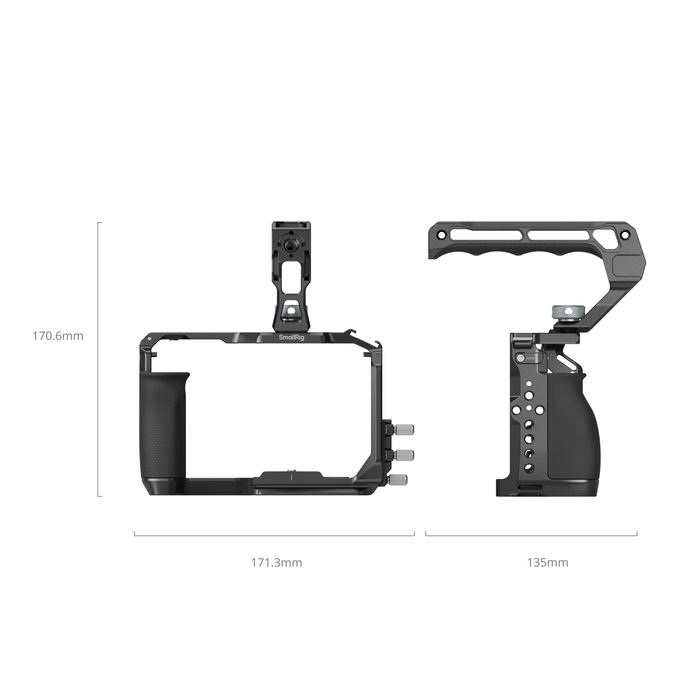 SMALLRIG Cage pour Nikon Z f, avec Poignée Ergonomique en Ébène, Plaque SMALLRIG Cage pour Nikon Z f, avec Poignée Ergonomique en Ébène, Plaque