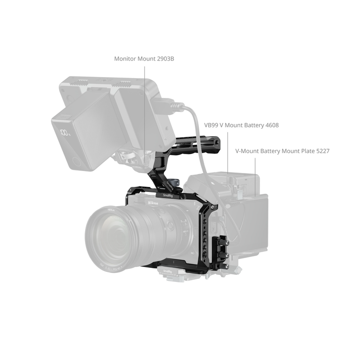 SmallRig Camera Cage Kit for Nikon ZR with Top Handle 5647