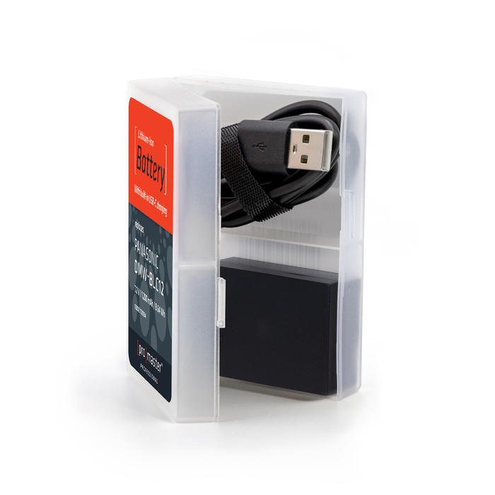 ProMaster Li-ion Battery for Panasonic DMW-BLC12 with USB-C Charging