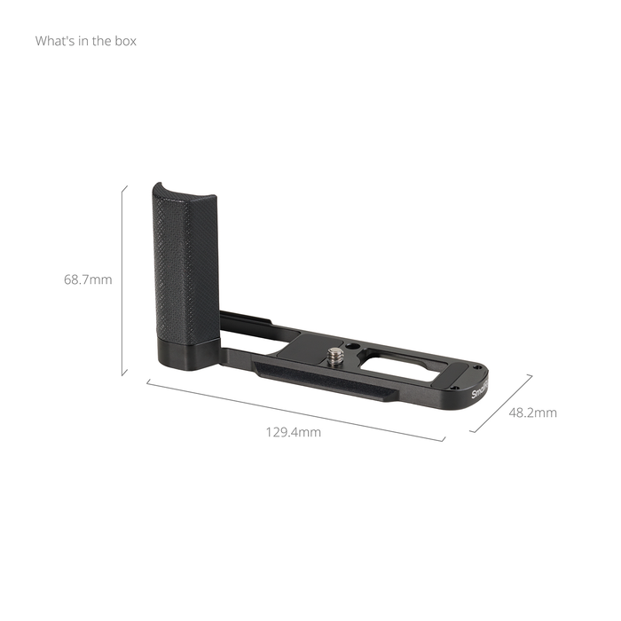 SmallRig L-Shaped Mount Plate with Silicone Handle for Panasonic LUMIX L10 5700 - Black