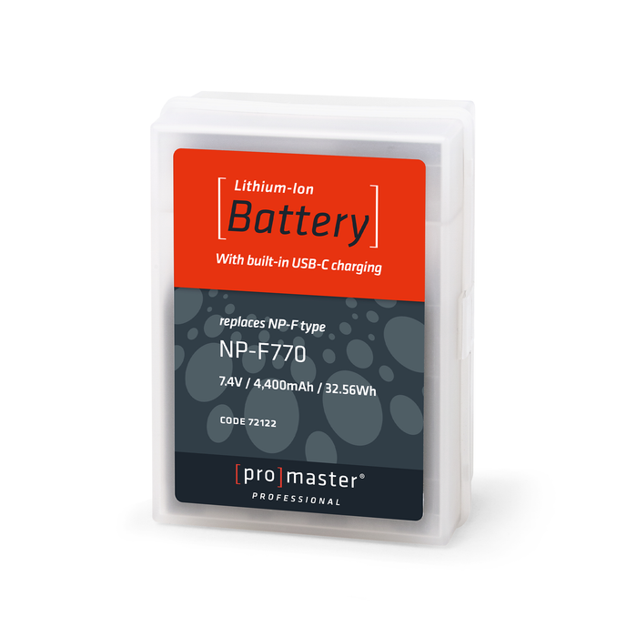 ProMaster Li-ion Battery for Sony NP-F770 with USB-C Charging