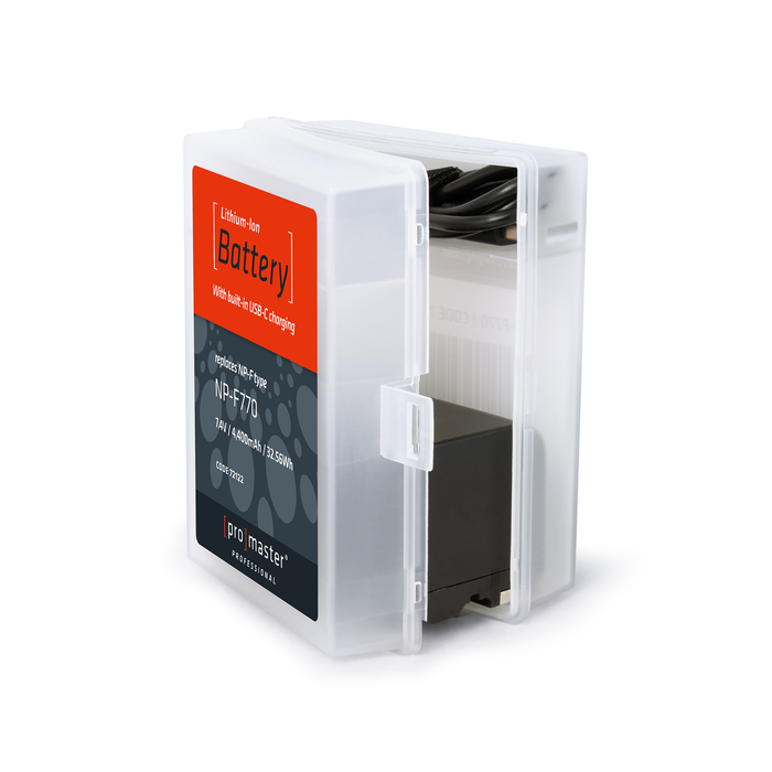 ProMaster Li-ion Battery for Sony NP-F770 with USB-C Charging