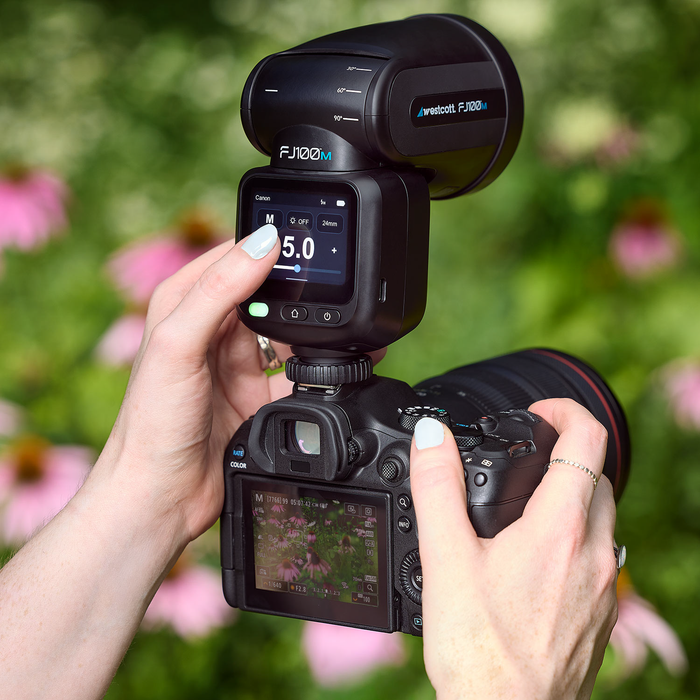 Westcott FJ100 M Touchscreen Speedlight Flash with Multi-Brand Camera Mount (100Ws)