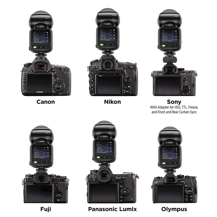 Westcott FJ100 M Touchscreen Speedlight Flash with Multi-Brand Camera Mount (100Ws)