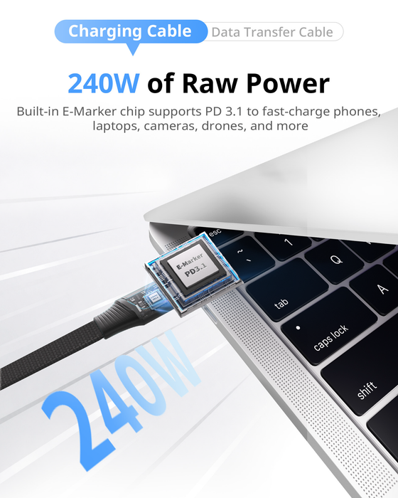 SmallRig USB-C Self-Coiling Data Cable (USB 3.2 Gen2x2 & 39.4") 6866