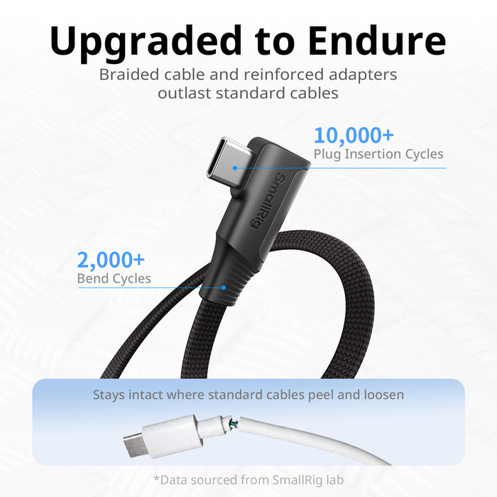 SmallRig USB-C Self-Coiling Charging Cable 60W 5611