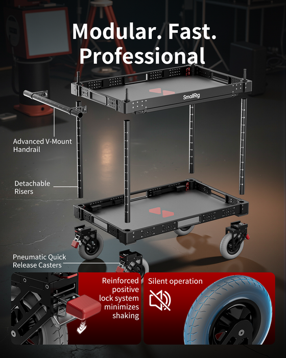 SmallRig 36" Lightweight Video Production Camera Cart MD4573