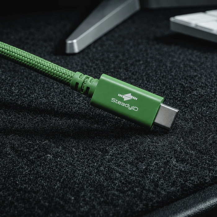 Glyph Technologies Connect+ High-Performance USB4 80Gbps/240W Type-C Cable, 39.4" (1m) - Glyph Green