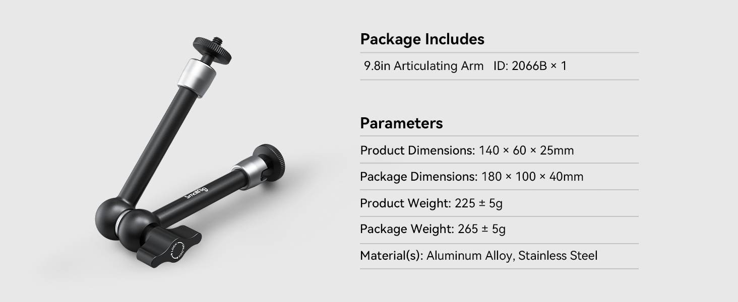 SmallRig Articulating Arm 9.8" 2066B