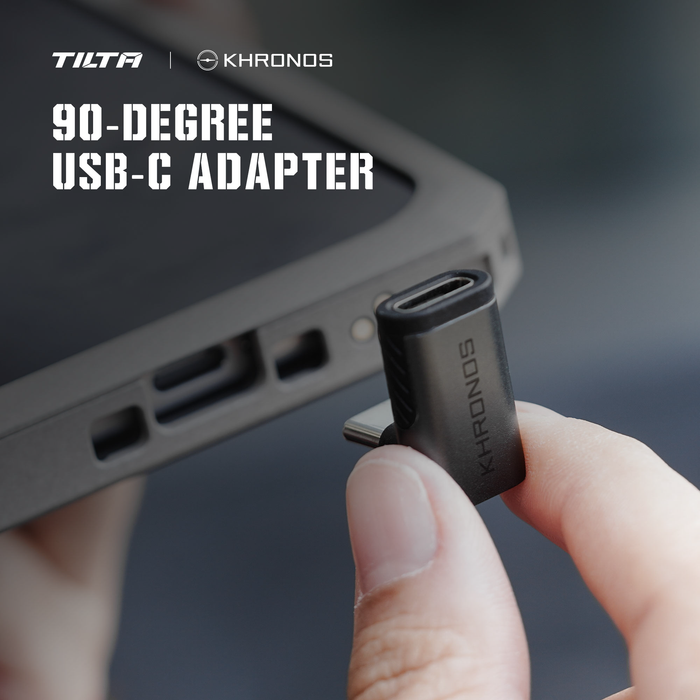 Tilta Khronos 90-Degree USB-C Adapter - Space Gray