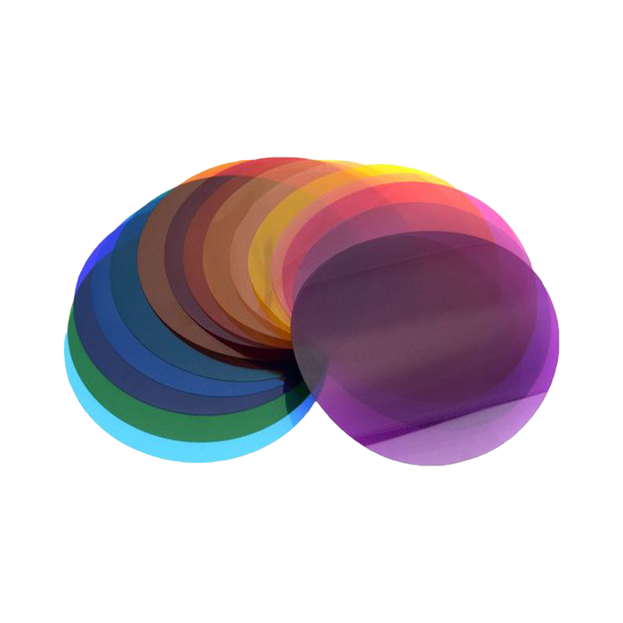 Godox V-11C Color Effects Filter Set for Round Flash Heads (15 Colored Gels / 30 Pieces)