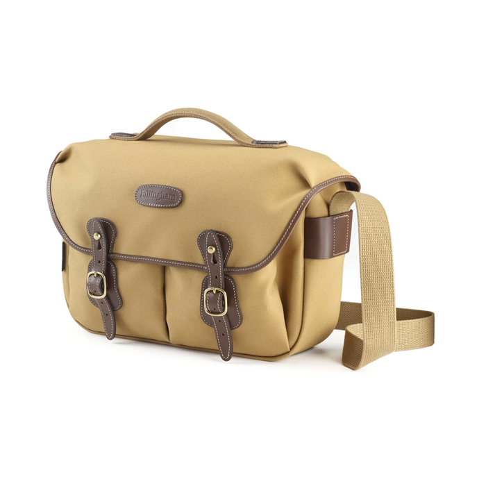 Billingham Hadley Pro Shoulder Bag, 6L - Khaki FibreNyte / Chocolate Leather (Olive Lining)