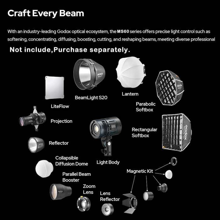 Godox KNOWLED MS60R RGB LED Light