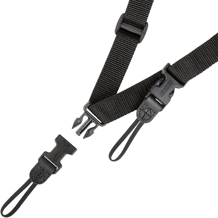 OP/TECH USA Utility Sling with Uni-Loop Connectors (1/4" Webbing), 26.5-31" - Black
