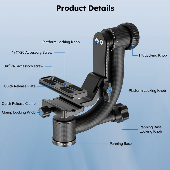 Sirui PH-20 Carbon Fiber Gimbal Head