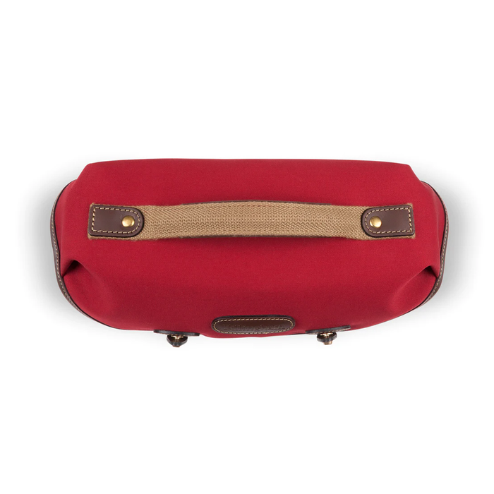 Billingham Hadley Small Pro Shoulder Bag, 3.5L - Burgundy Canvas / Chocolate Leather (Chocolate Lining)