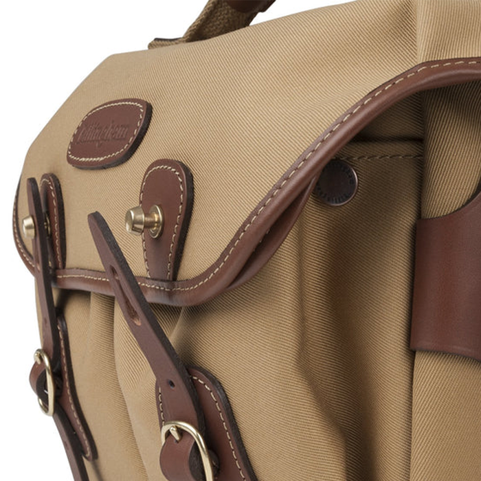 Billingham Hadley Small Pro Shoulder Bag, 3.5L - Burgundy Canvas / Chocolate Leather (Chocolate Lining)