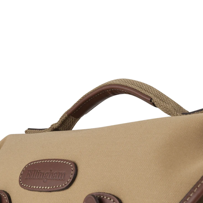 Billingham Hadley Small Pro Shoulder Bag, 3.5L - Burgundy Canvas / Chocolate Leather (Chocolate Lining)