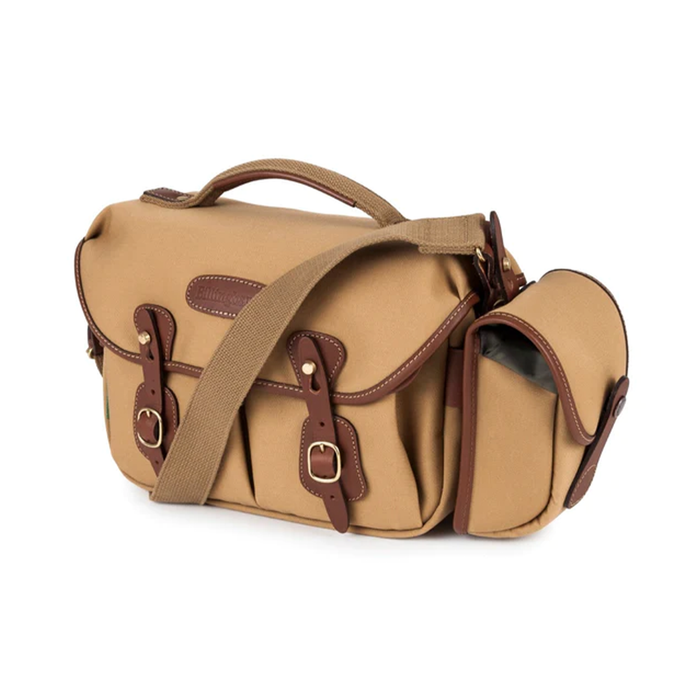 Billingham Hadley Small Pro Shoulder Bag, 3.5L - Burgundy Canvas / Chocolate Leather (Chocolate Lining)