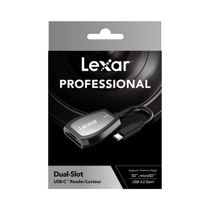 Lexar Professional USB Type-C Dual-Slot SD & microSD Memory Card Reader