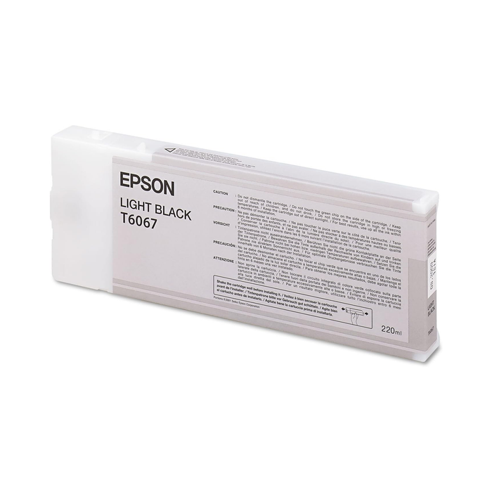Epson T606700 UltraChrome K3 Light Black Ink Cartridge for Stylus Pro 4880 Printer - 220mL