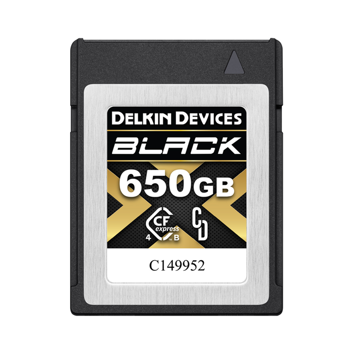 Delkin Devices 650GB BLACK 4.0 CFexpress Type B Memory Card