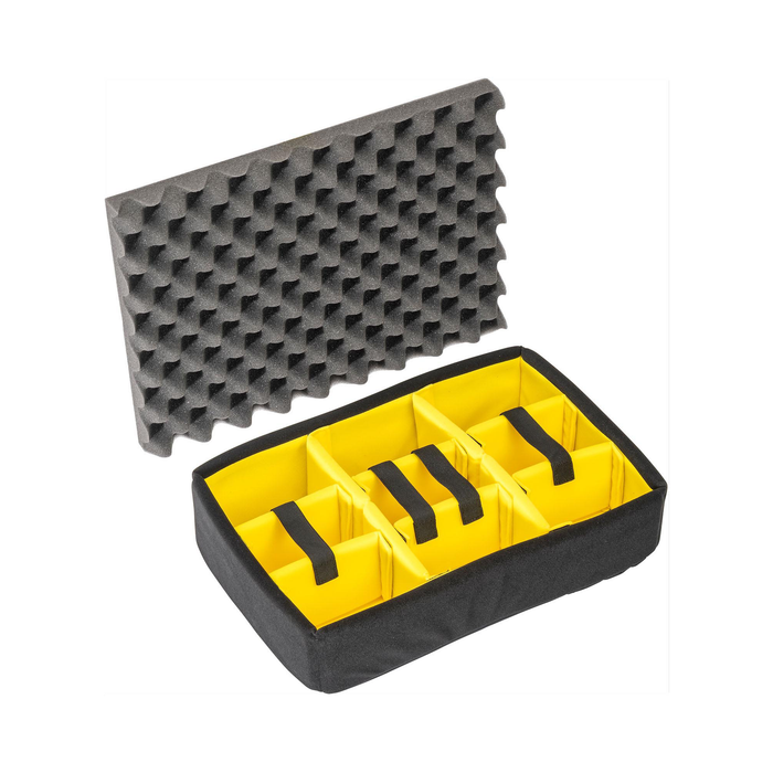 Pelican 1500 Protector Case with Padded Dividers & Lid Foam - Black