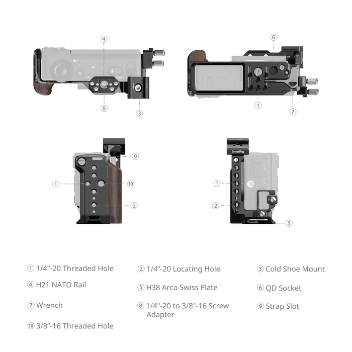 SmallRig Camera Cage for Sigma FP2 6505