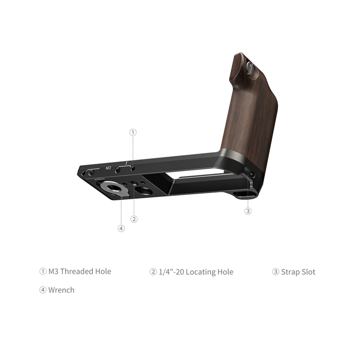 SmallRig L-Shaped Mount Plate with Wooden Handle for Sigma FP2 6506
