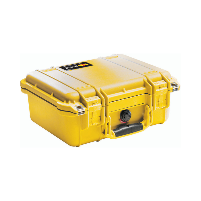 Pelican 1400 Protector Case with Pick-N-Pluck Foam & Lid Foam - Yellow
