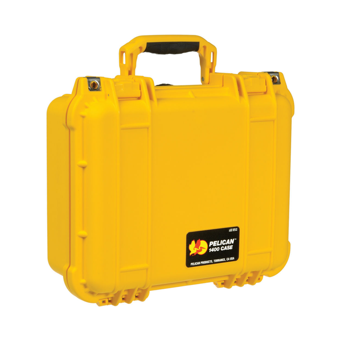 Pelican 1400 Protector Case with Pick-N-Pluck Foam & Lid Foam - Yellow