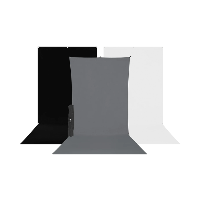 Westcott X-Drop 3-Pack Sweep Backdrop Kit, 5' x 12'