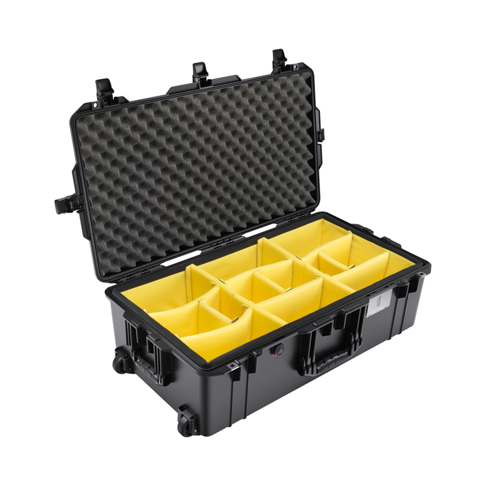 Pelican 1615 Air Case with Padded Dividers & Lid Foam - Black