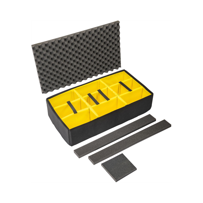 Pelican 1615 Air Case with Padded Dividers & Lid Foam - Black