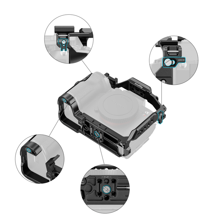 SmallRig HawkLock Quick Release Full Camera Cage Kit for Sony A7R VI 6702