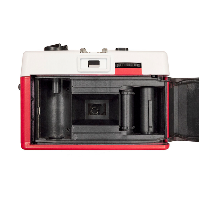 Holga 135BC 35mm Bent Corners Film Camera - Red & White