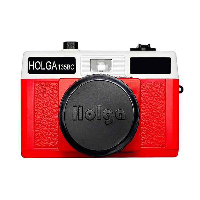 Holga 135BC 35mm Bent Corners Film Camera - Red & White