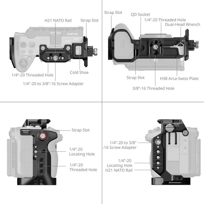 SmallRig HawkLock Cage for Sony FX5 6776