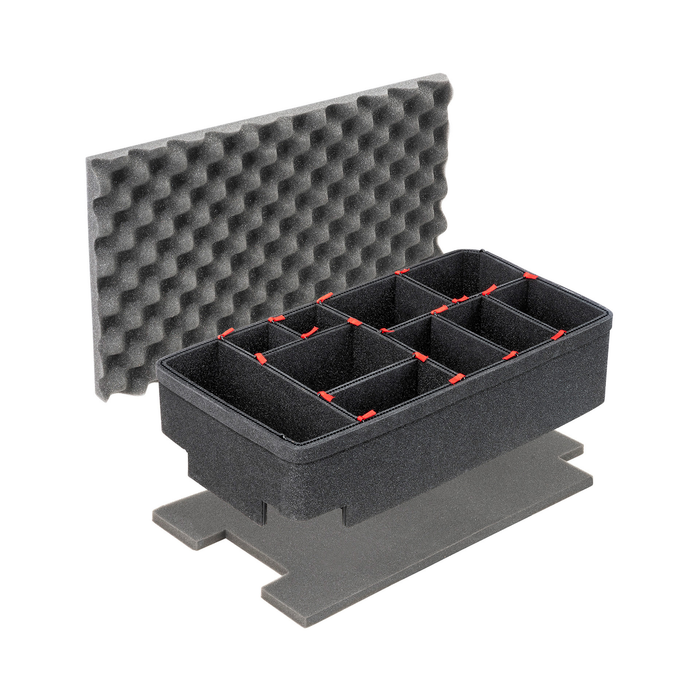 Pelican 1535 Air Carry-On Case with TrekPak Dividers & Lid Foam - Black